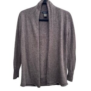 Philosophy Dane Lewis 100% Cashmere Quiet Luxury Preppy Open Front Cardigan S